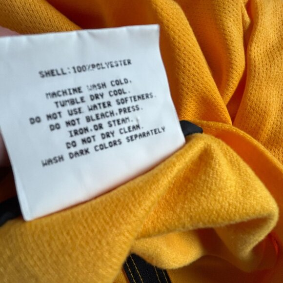 REI Mens Orange Cycling Jersey Pullover Jacket Medium 1/4 Zip Back Pocket USA - Picture 6 of 9